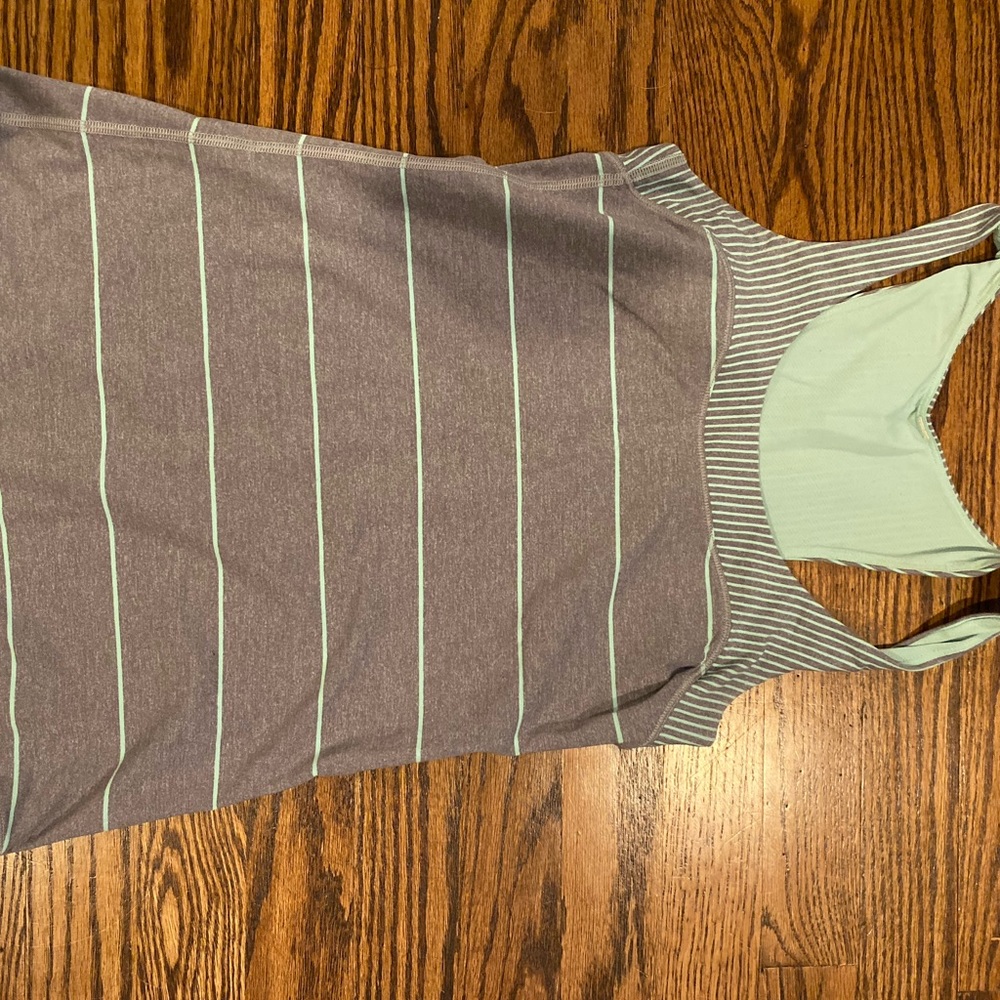 LuluLemon striped workout top